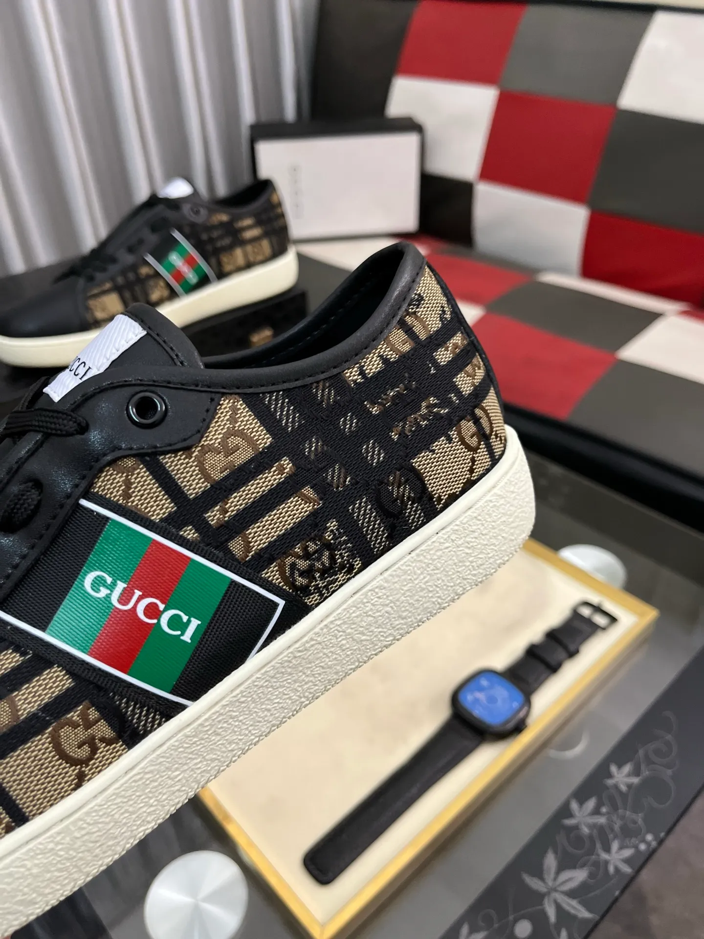 Men's Men's Shoes💰400⌚️⌚️" GUCCI" New official website • Same style, latest • hot style casual shoes, top brand [seduce] luxury ~ purchasing agency, top ~ quality. Products sold at the counter [strong] Original embossed calfskin fabric ➕ Comfortable sheepskin lining, code number: 38-443️⃣colors available